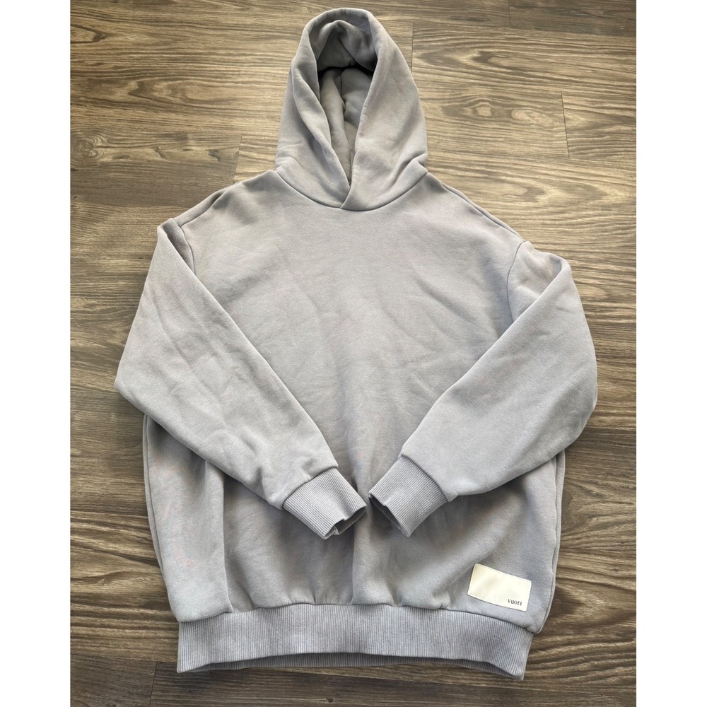 Vuori Restore 2.0 Hoodie Mallorca Blue Oversized Pullover Sweatshirt XS